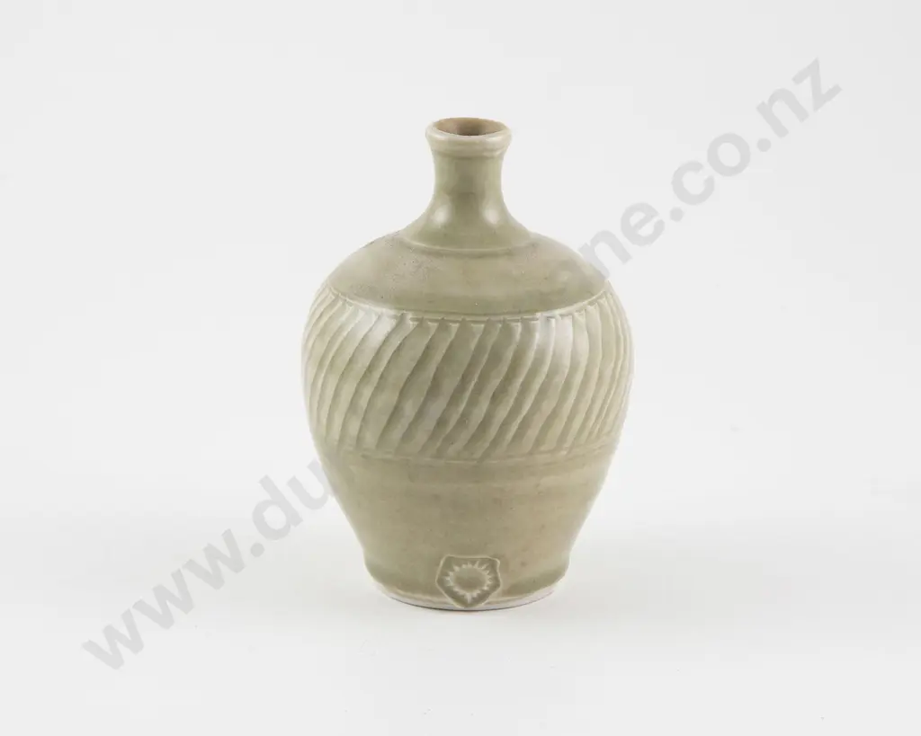 Mirek Smisek Small Celadon Specimen Vase Image 1++
