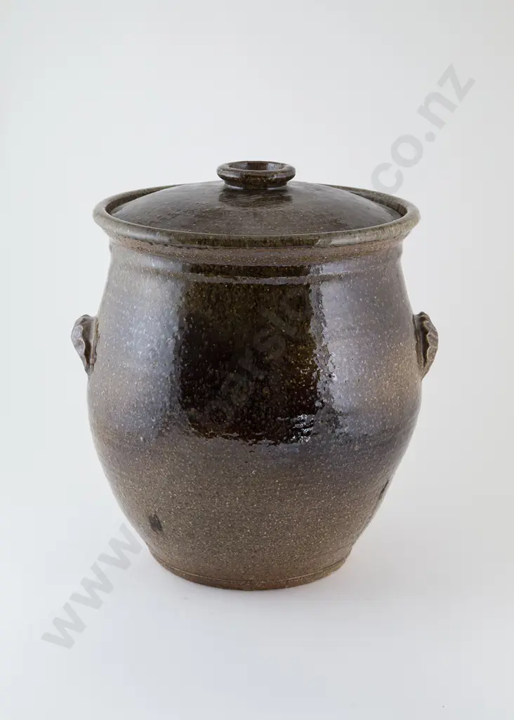 Barry Brickell Large Lidded Storage Crock Image 1++