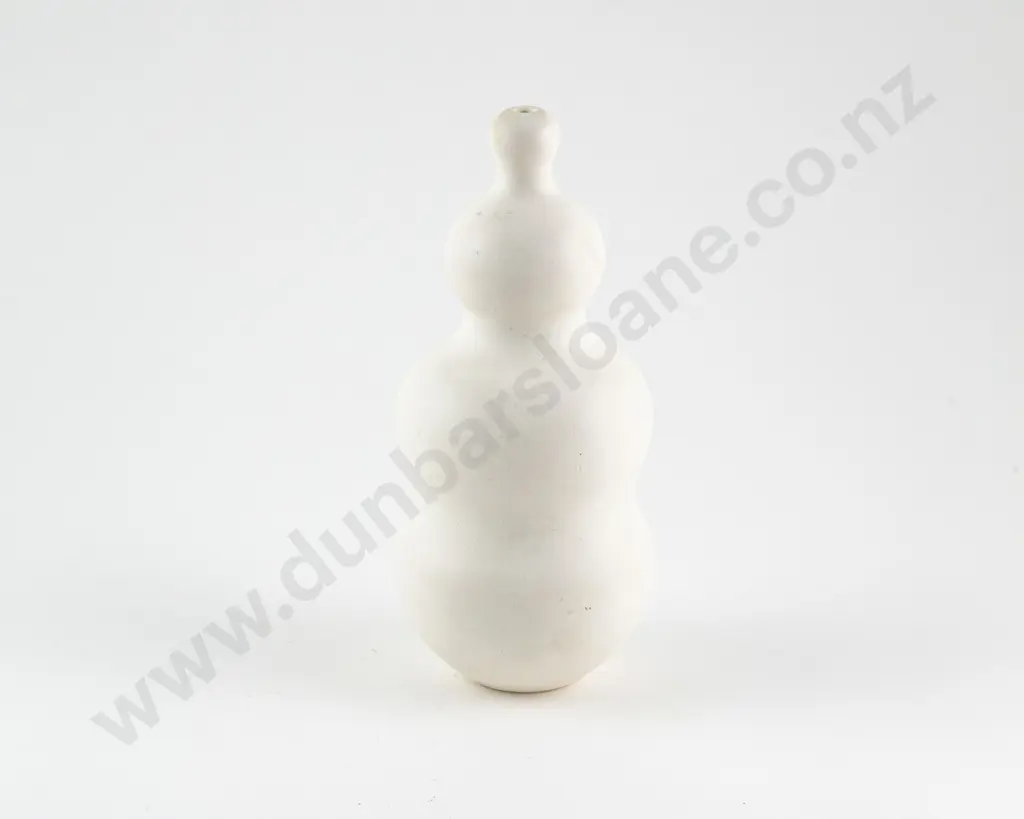 John Parker Triple Gourd Matt White Vessel Image 1++