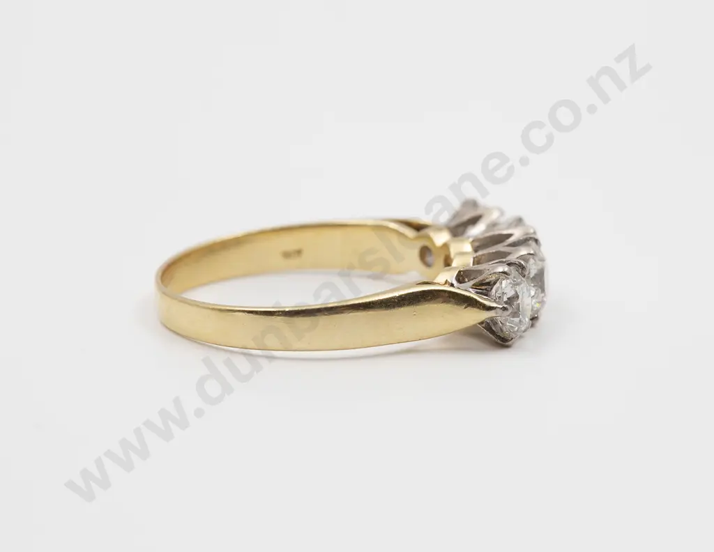 18ct Four Stone Diamond Bridge Ring Image 1++