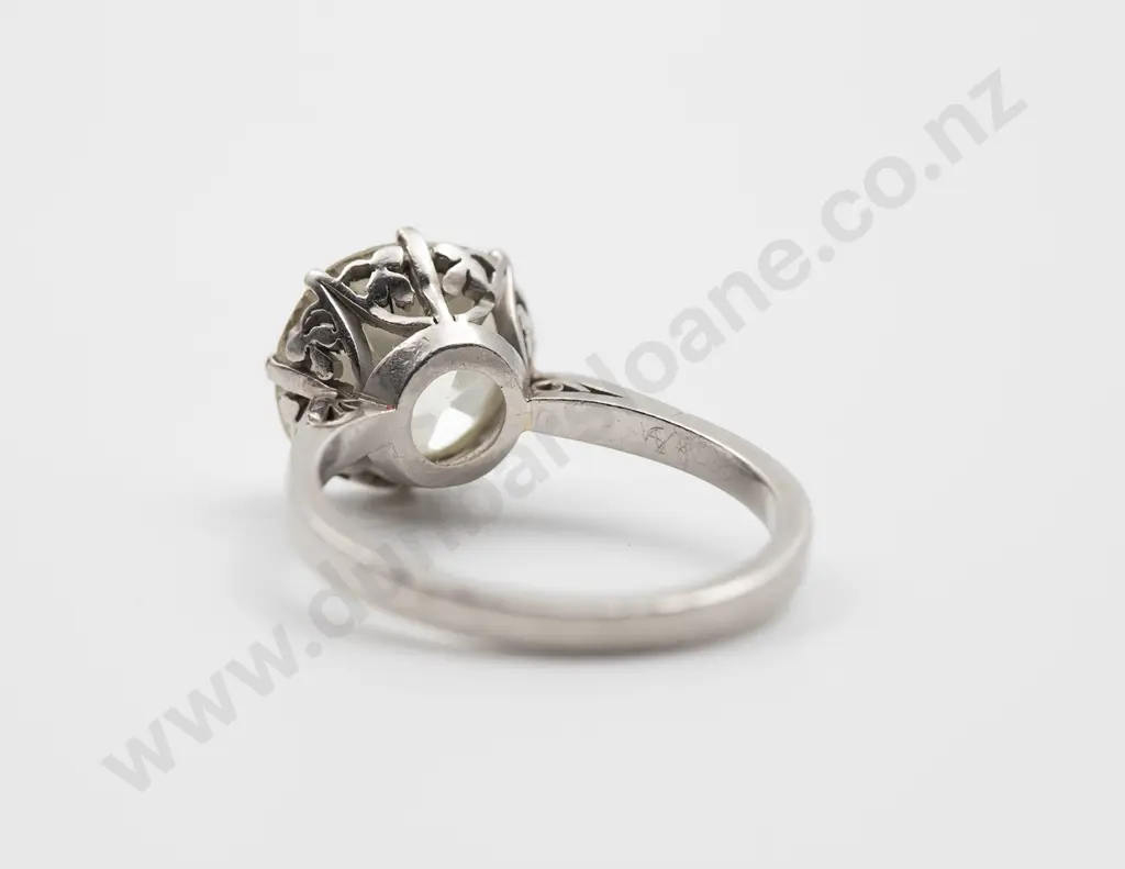 All Platinum Solitaire Diamond Ring Image 1++