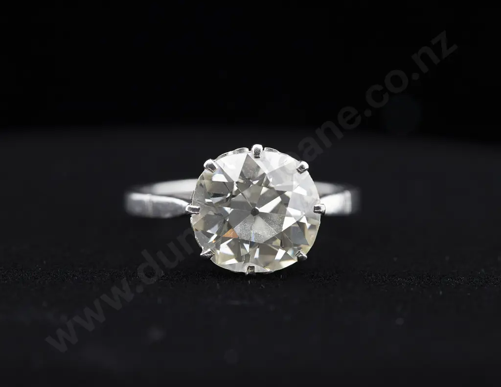 All Platinum Solitaire Diamond Ring Image 1++