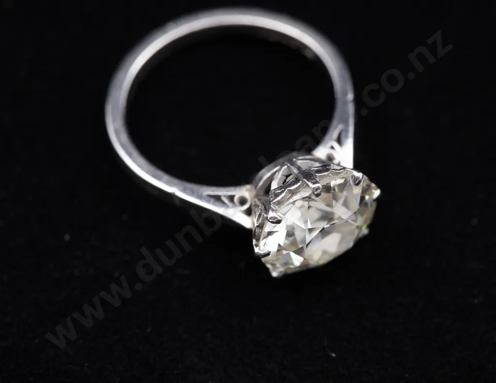 All Platinum Solitaire Diamond Ring Image 1++