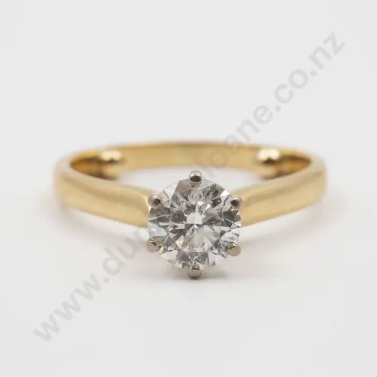 18ct Solitaire Diamond Ring