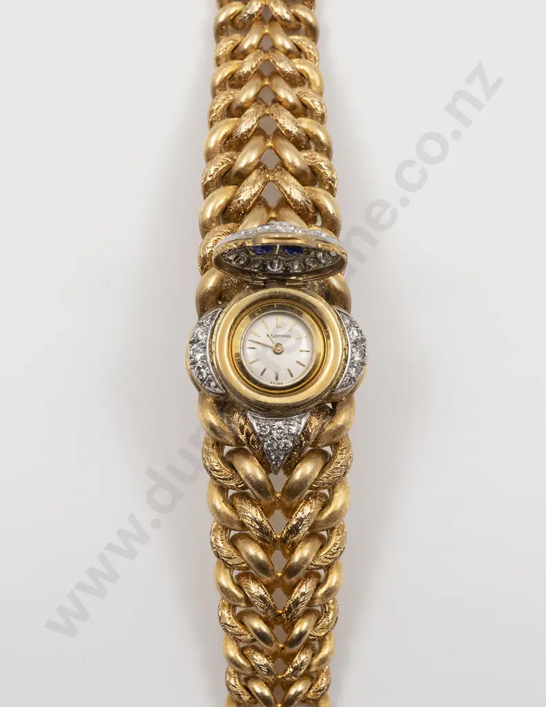 Hausmann & Co Diamond and Sapphire Ladies Watch Bracelet Image 1++