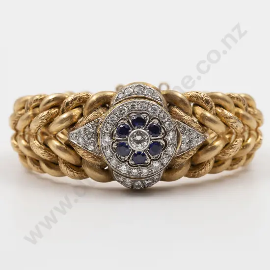 Hausmann & Co Diamond and Sapphire Ladies Watch Bracelet