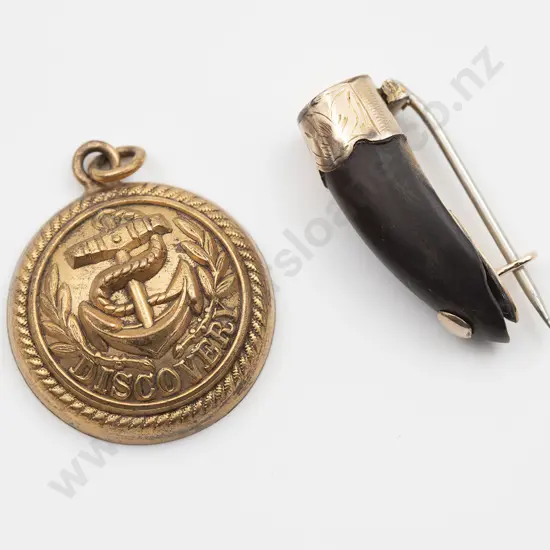 Antarctic Terra Nova Expedition Mature Emperor Penguin Claw Brooch