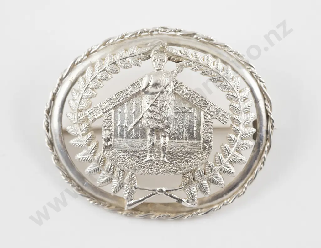 C Beeby (1815-1910) NZ Silver Brooch Image 1++