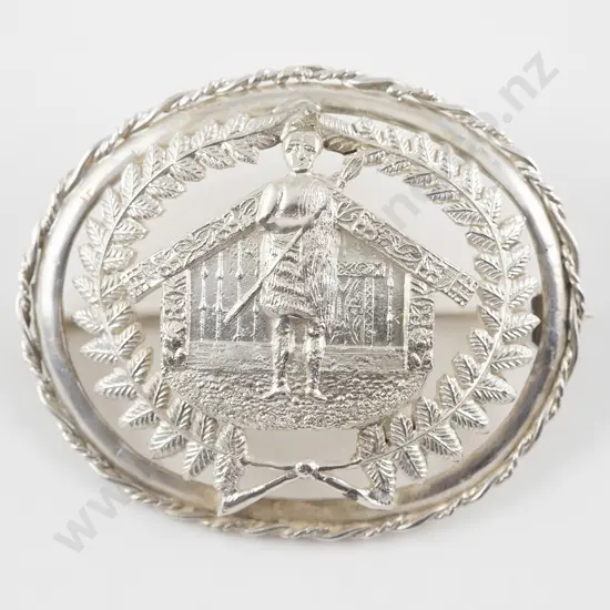 C Beeby (1815-1910) NZ Silver Brooch