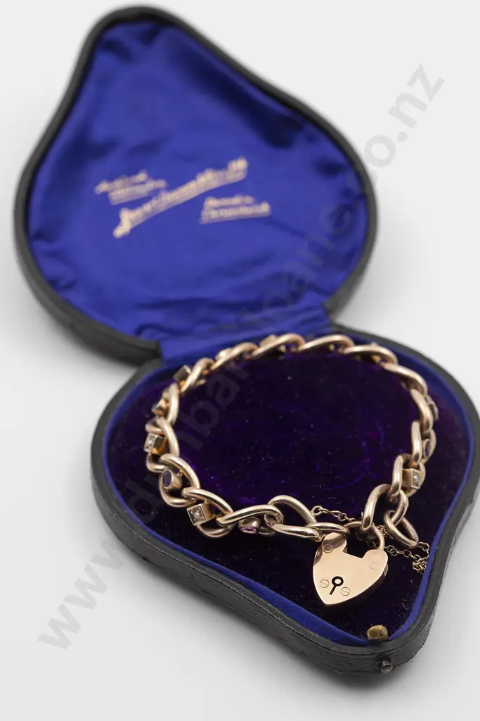 C1900 9ct Trace Link Bracelet Image 1++