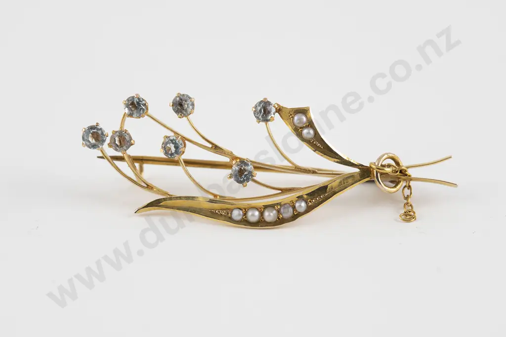 Possible Australian Colonial 15ct Spray Brooch Image 1++