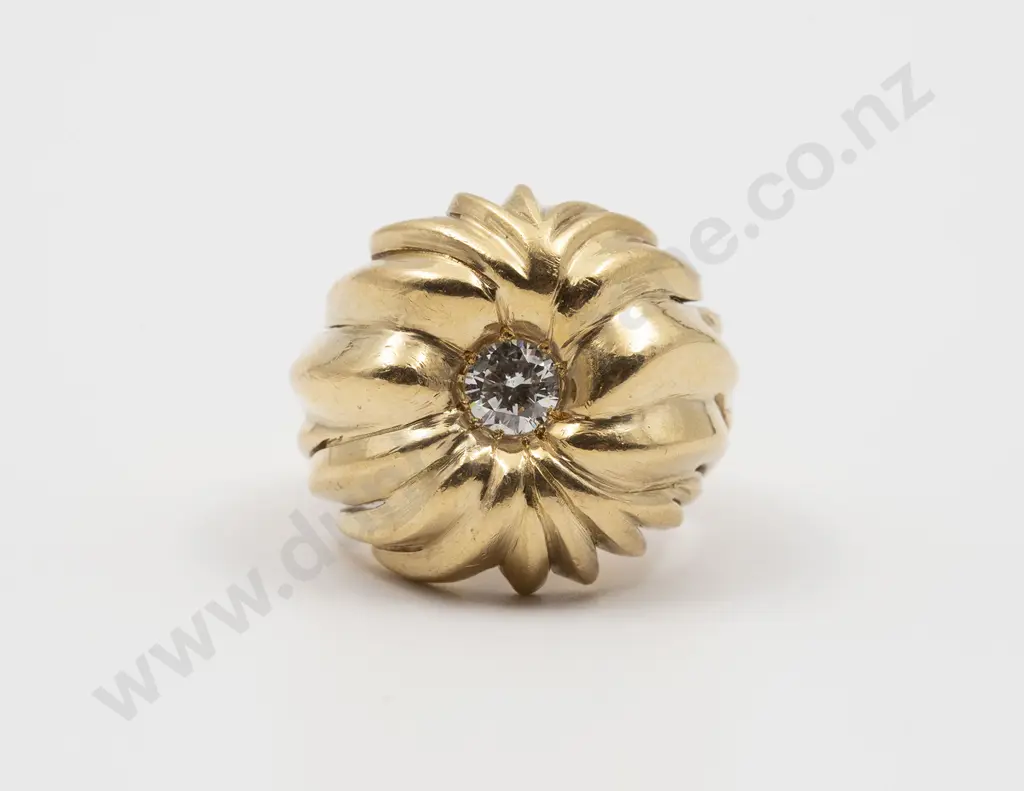 18ct Solitaire Diamond Dress Ring Image 1++