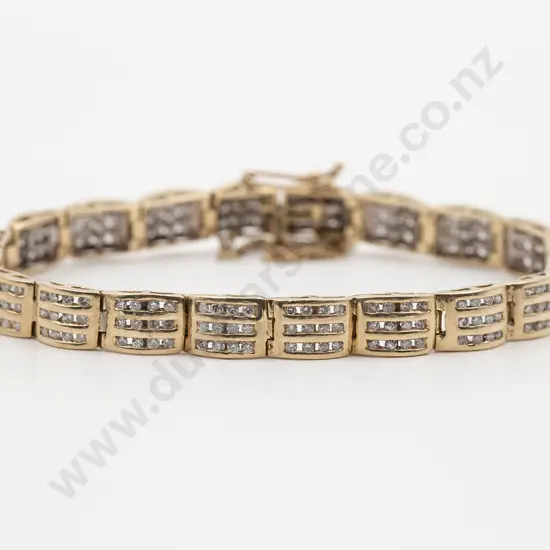 14ct 240stone Diamond Bracelet