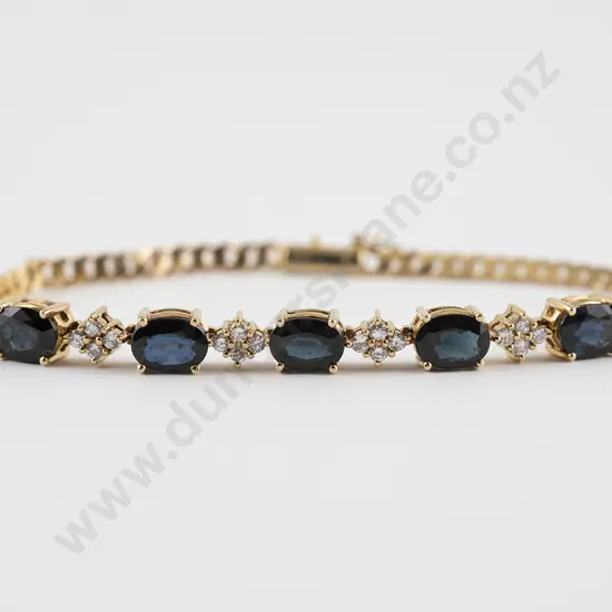 18ct Sapphire and Diamond Bracelet