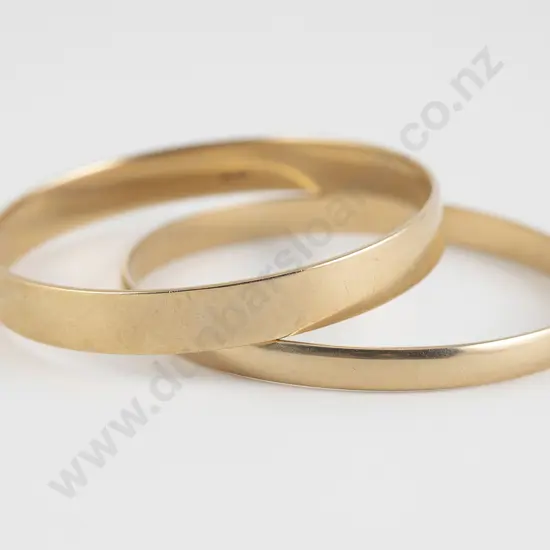 9ct Plain Gold Bangle