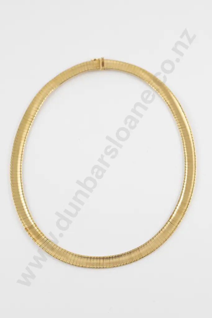18ct Modern All Articulated Necklet Image 1++