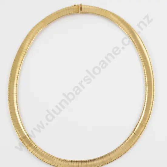 18ct Modern All Articulated Necklet
