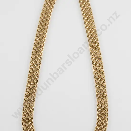 9ct Fancy Multi-Trace Link Necklet