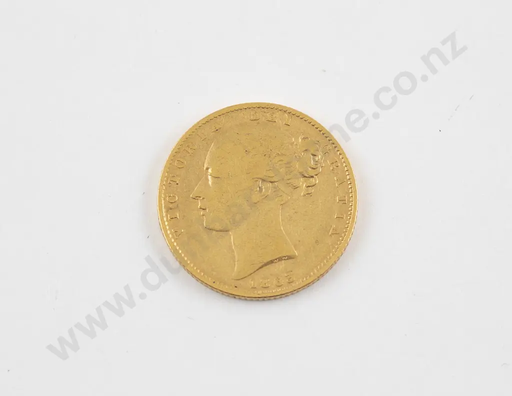 1863 Victoria Gold Sovereign Image 1++