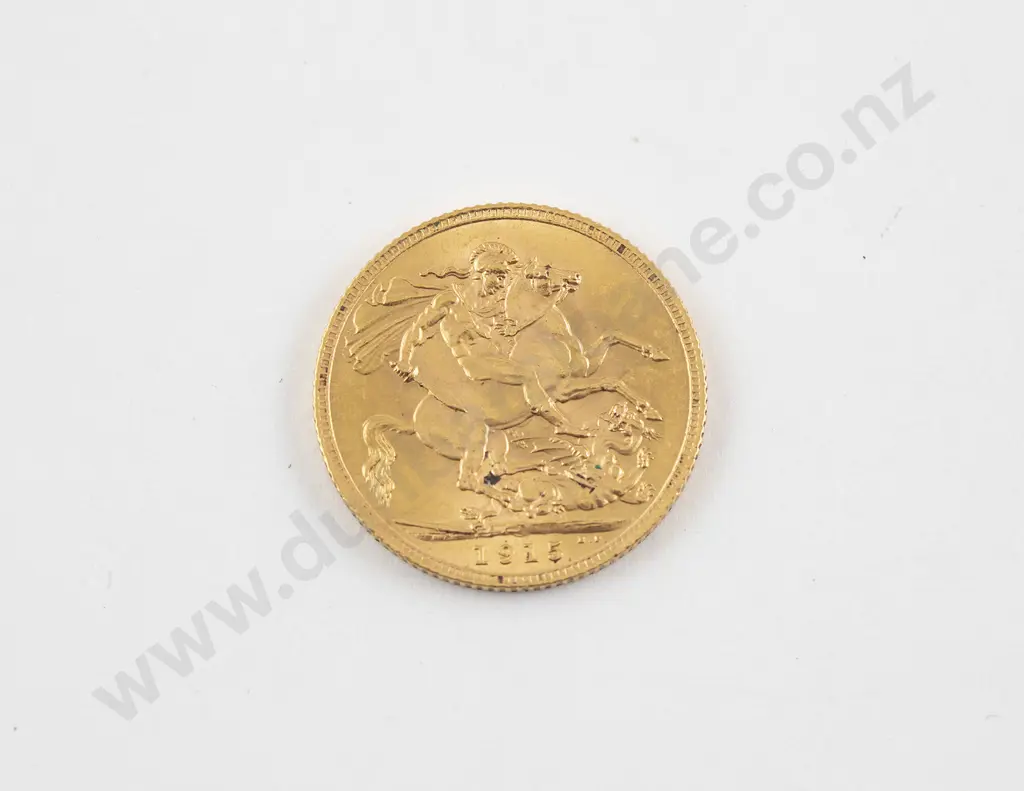 1915 GeoV Gold Sovereign Image 1++