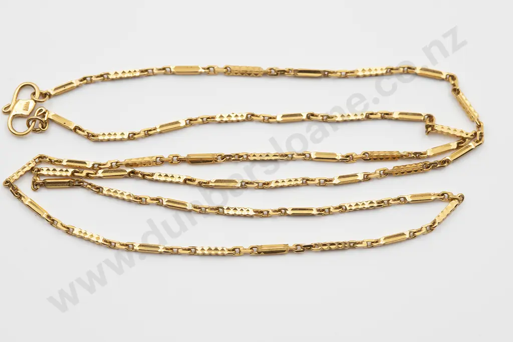 22ct Fancy Rail Link Neck Chain Image 1++