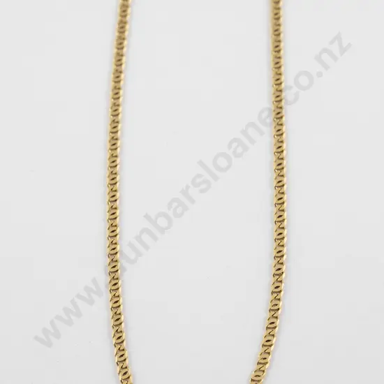 18ct Modern Curb Link Neck Chain
