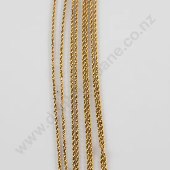 Victorian 15ct Fine Rope Twist Link Muff Chain
