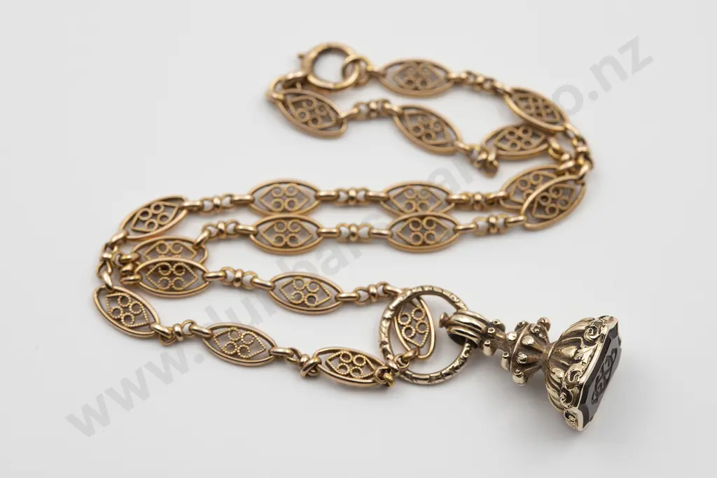15ct Fancy Link Neck Chain Image 1++