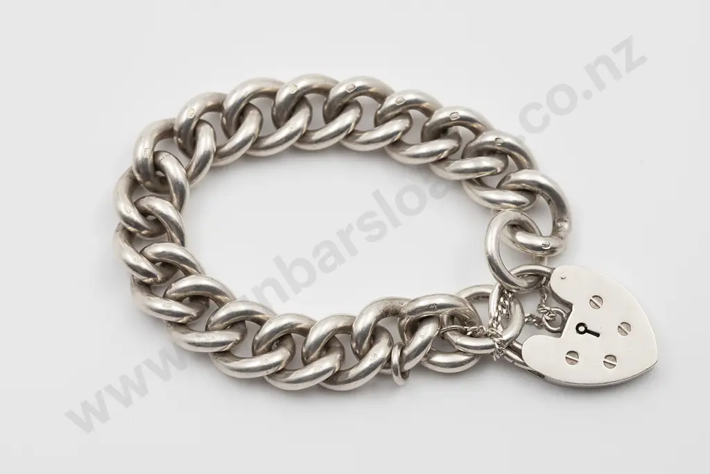 Heavy S/S Curb Link Bracelet Image 1++