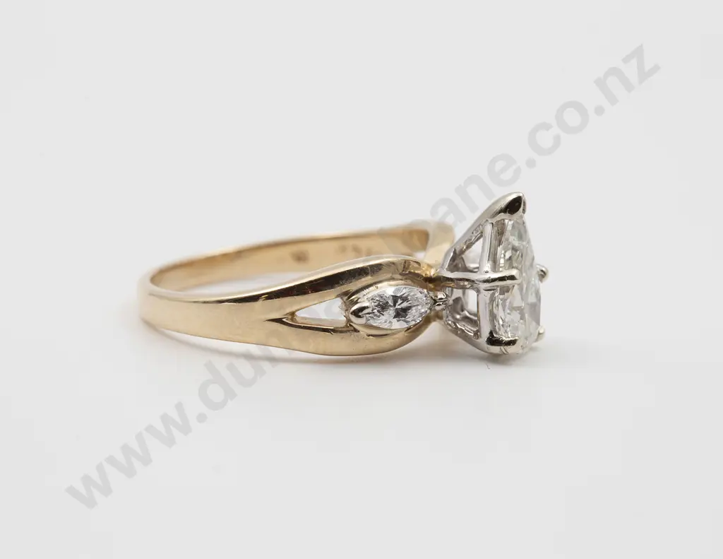 14ct Solitaire Diamond Ring Image 1++