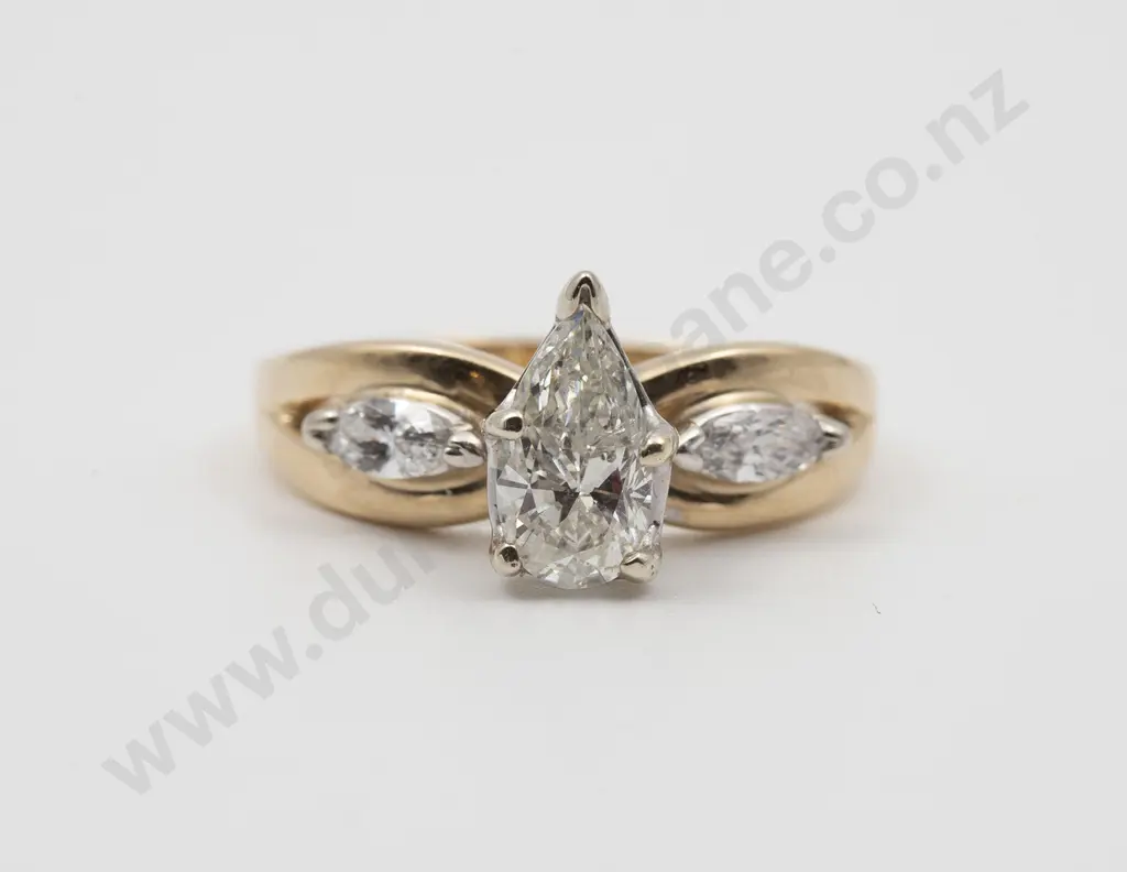 14ct Solitaire Diamond Ring Image 1++