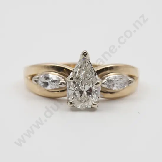 14ct Solitaire Diamond Ring