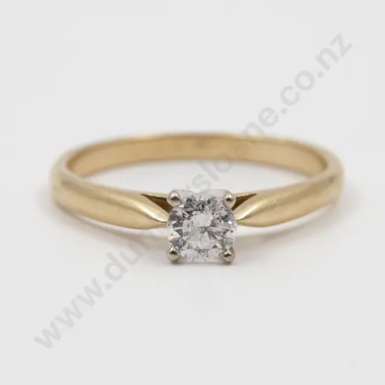 14ct Solitaire Diamond Ring