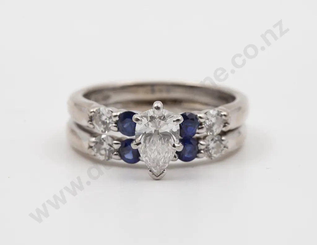 Platinum and 18ct White Gold Solitaire Diamond Ring Image 1++