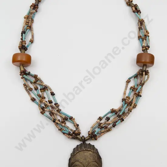 Antique North African Bead Necklace