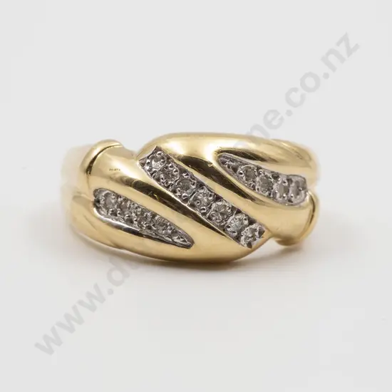 18ct 15stone Diamond Fancy Band Ring