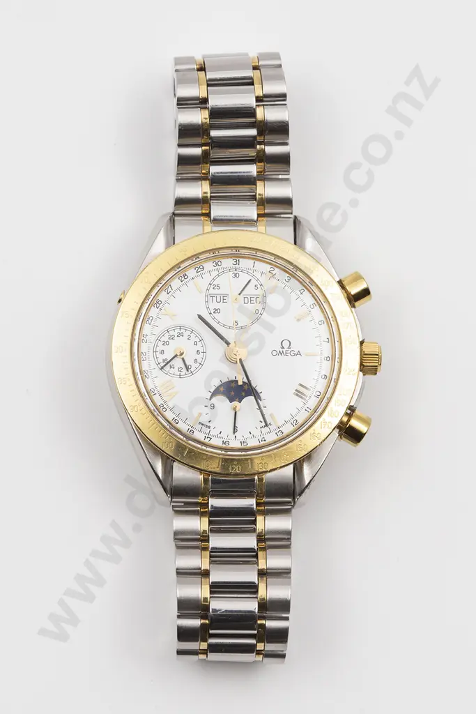 C1990 Omega Special Edition Speed Master Moonphase Chronometer Gents Wrist Watch Image 1++