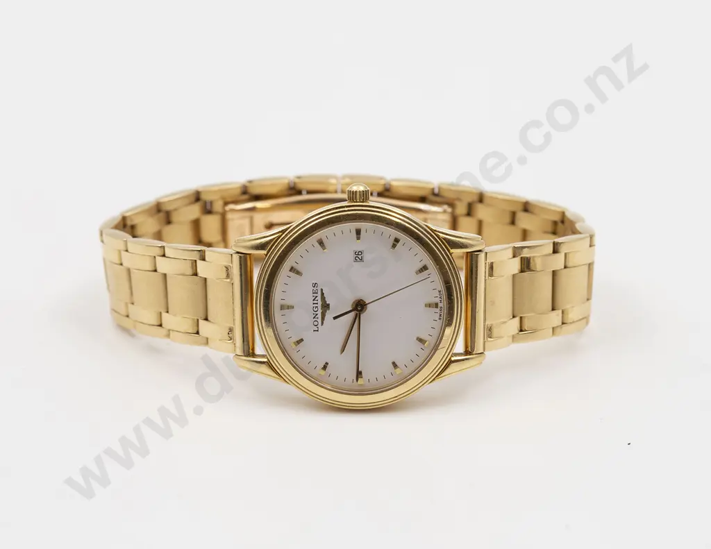 All 18ct Longines Flagship Quartz Ladies Wrist Watch Image 1++