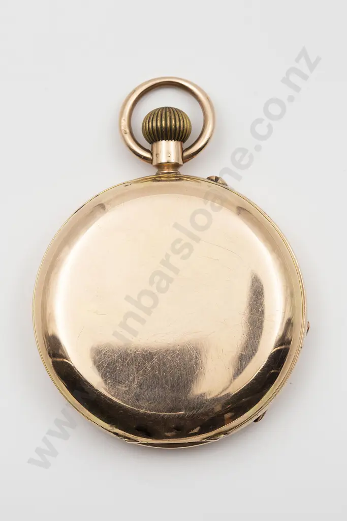 Rotherhams 9ct Hunter Cased Lever Wind Pocket Watch Image 1++