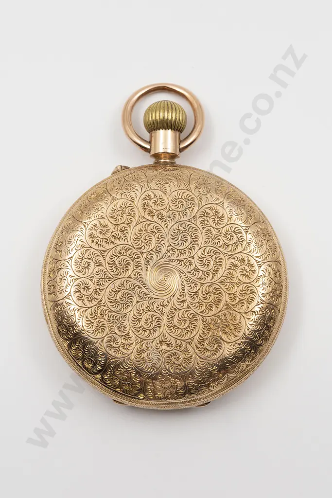 Rotherhams 9ct Hunter Cased Lever Wind Small Pocket Watch Image 1++