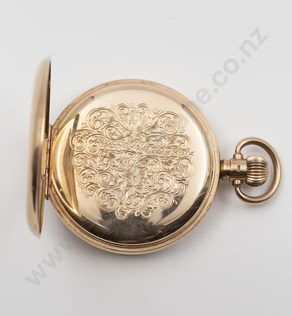 Waltham U.S.A. 9ct Cased Open Face Lever Wind Pocket Watch Image 1++