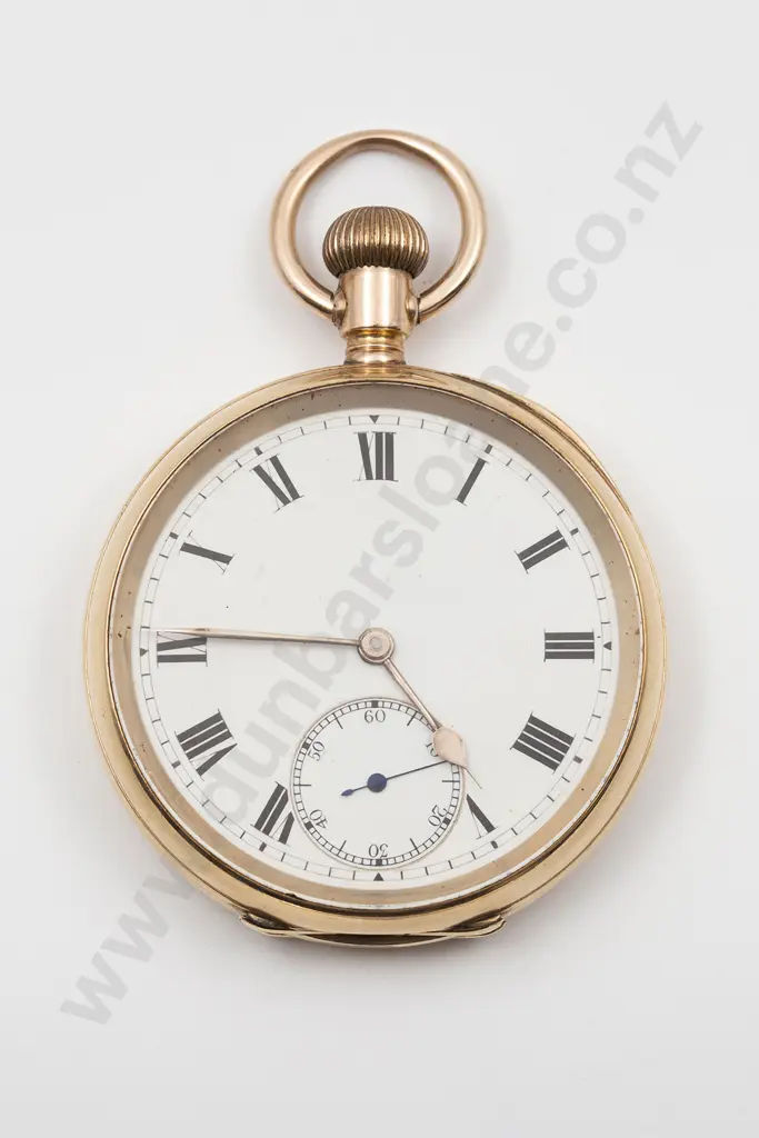 Waltham 10ct Open Face Lever Wind Pocket Watch Image 1++