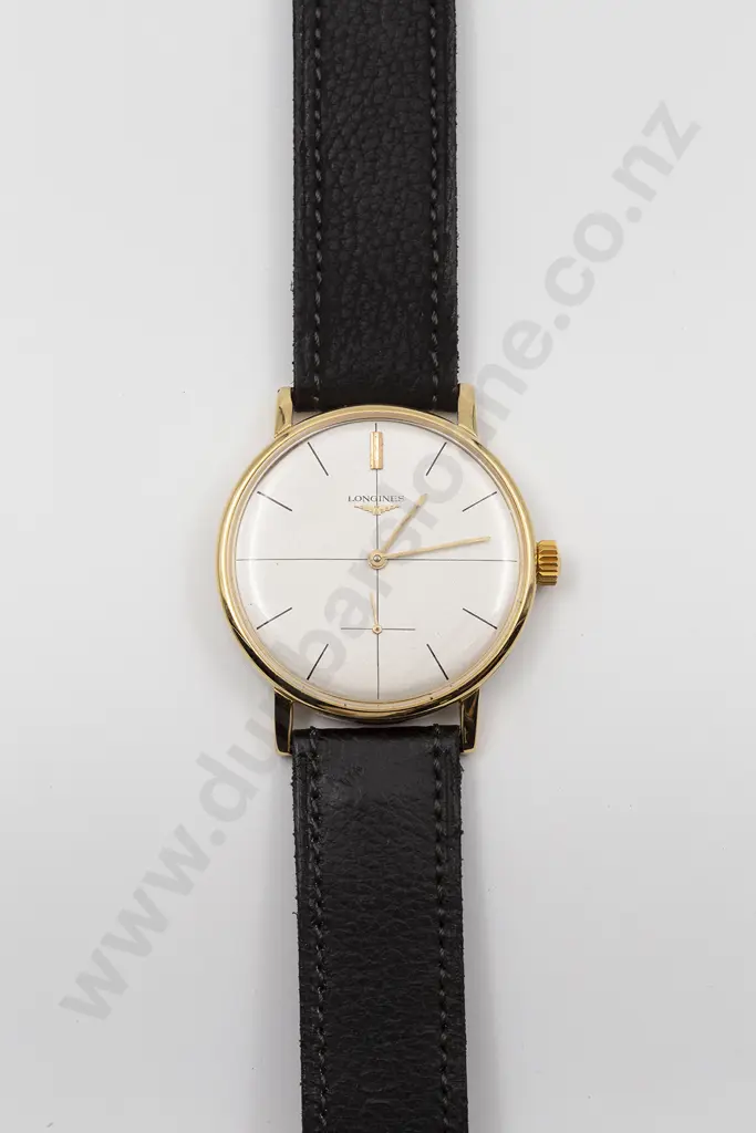 C1972 Longines 9ct on Steel Gents Manual Wind Wrist Watch Image 1++