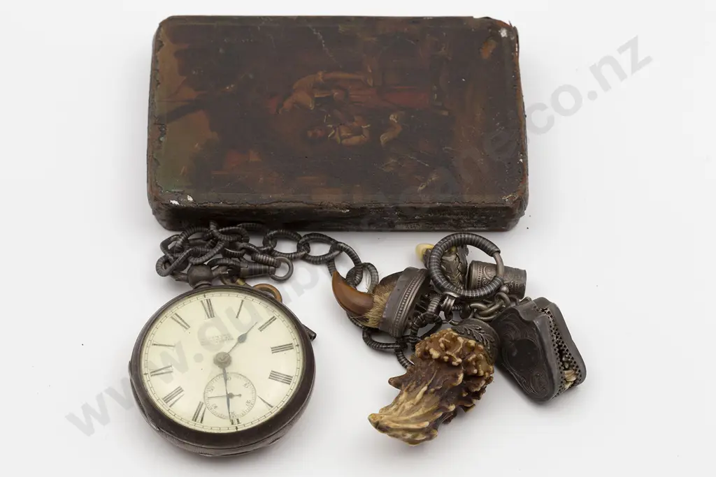 S/S Open Face Key Wind Pocket Watch Image 1++