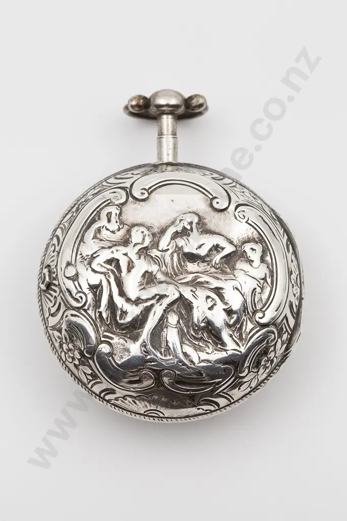 S/S Pear Cased Key Wind Pocket Watch Image 1++