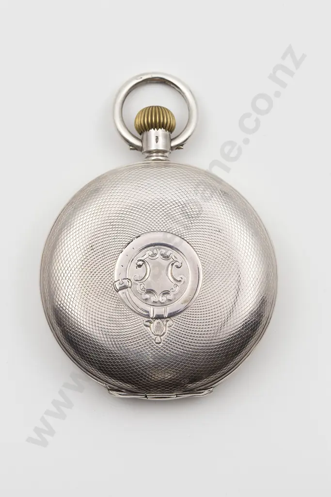 Omega .925 Silver Hunter Cased Lever Wind Pocket Watch Image 1++