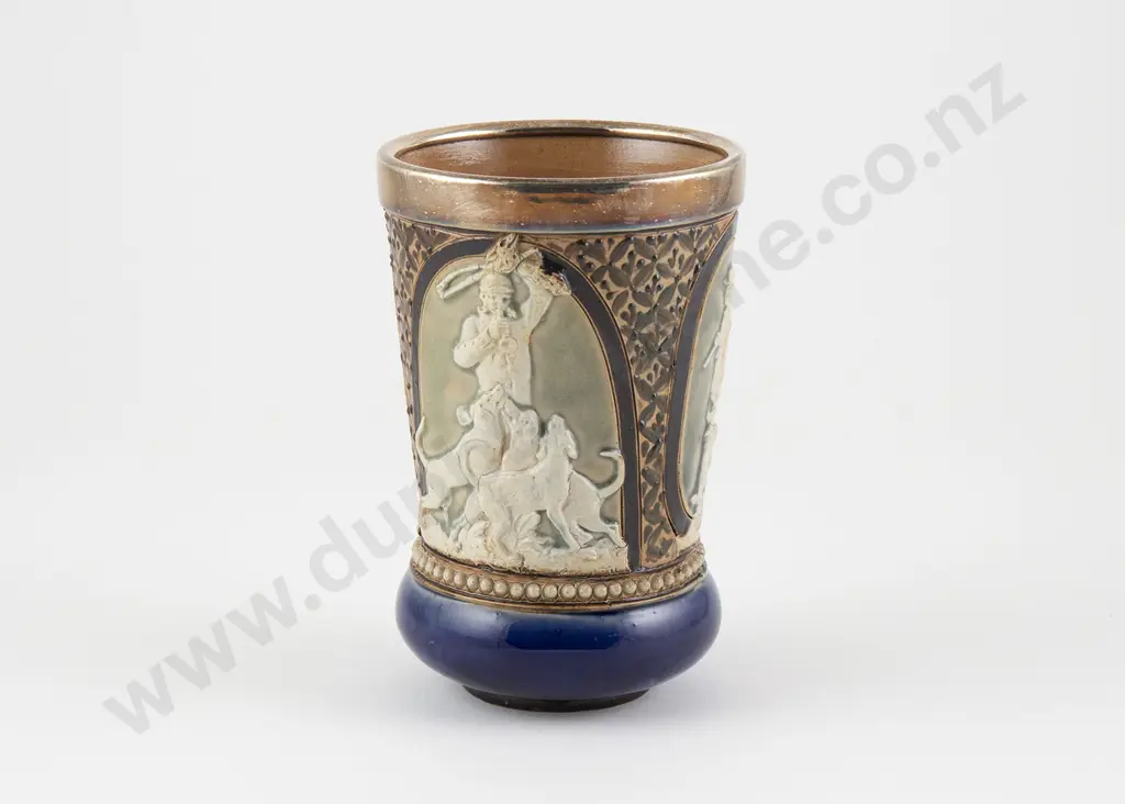 Doulton Lambeth Stoneware Tumbler Vase Image 1++
