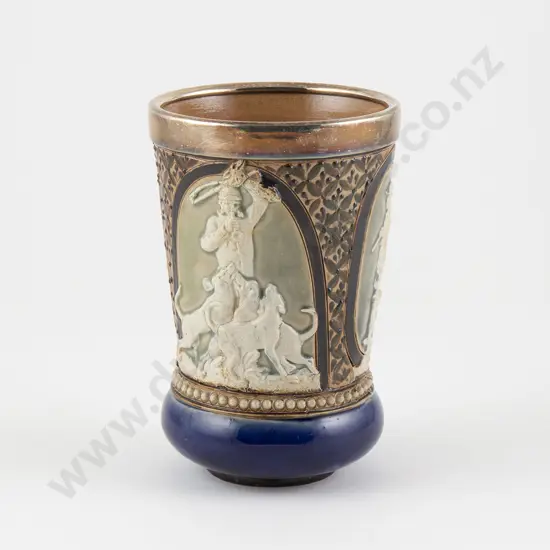 Doulton Lambeth Stoneware Tumbler Vase