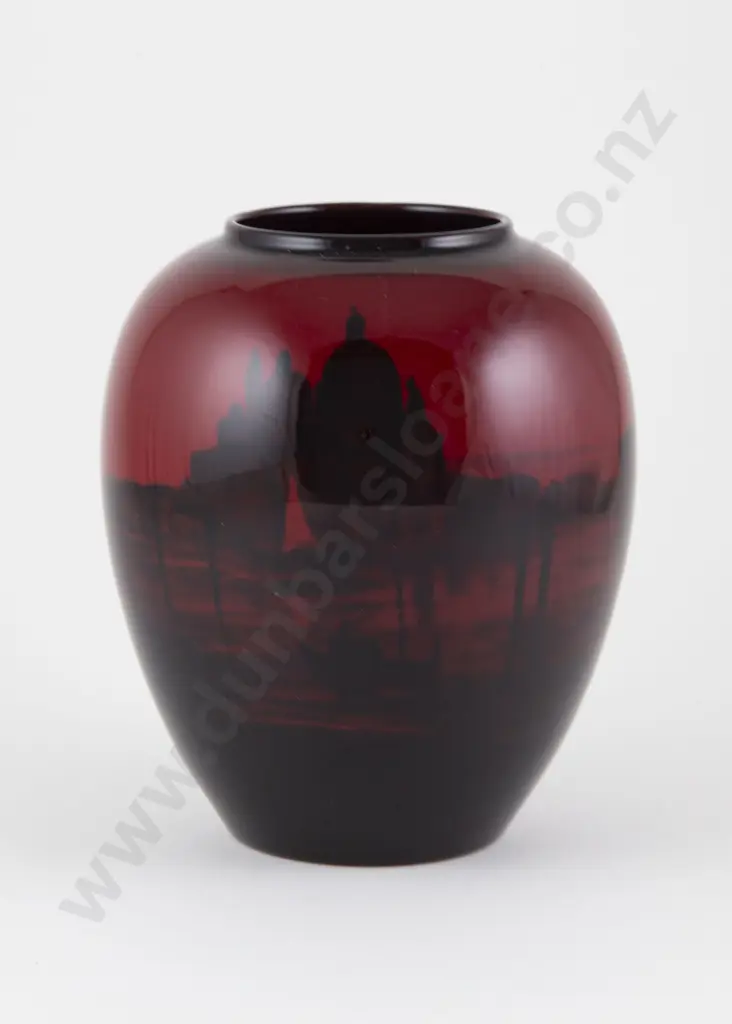 Royal Doulton Flame Ovoid Vase Image 1++