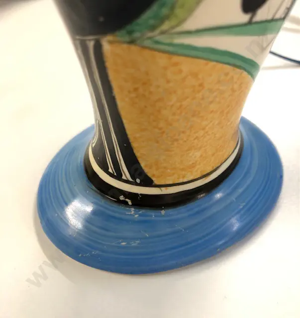 Rare Clarice Cliff Bizarre Ware May Avenue Vase Image 1++